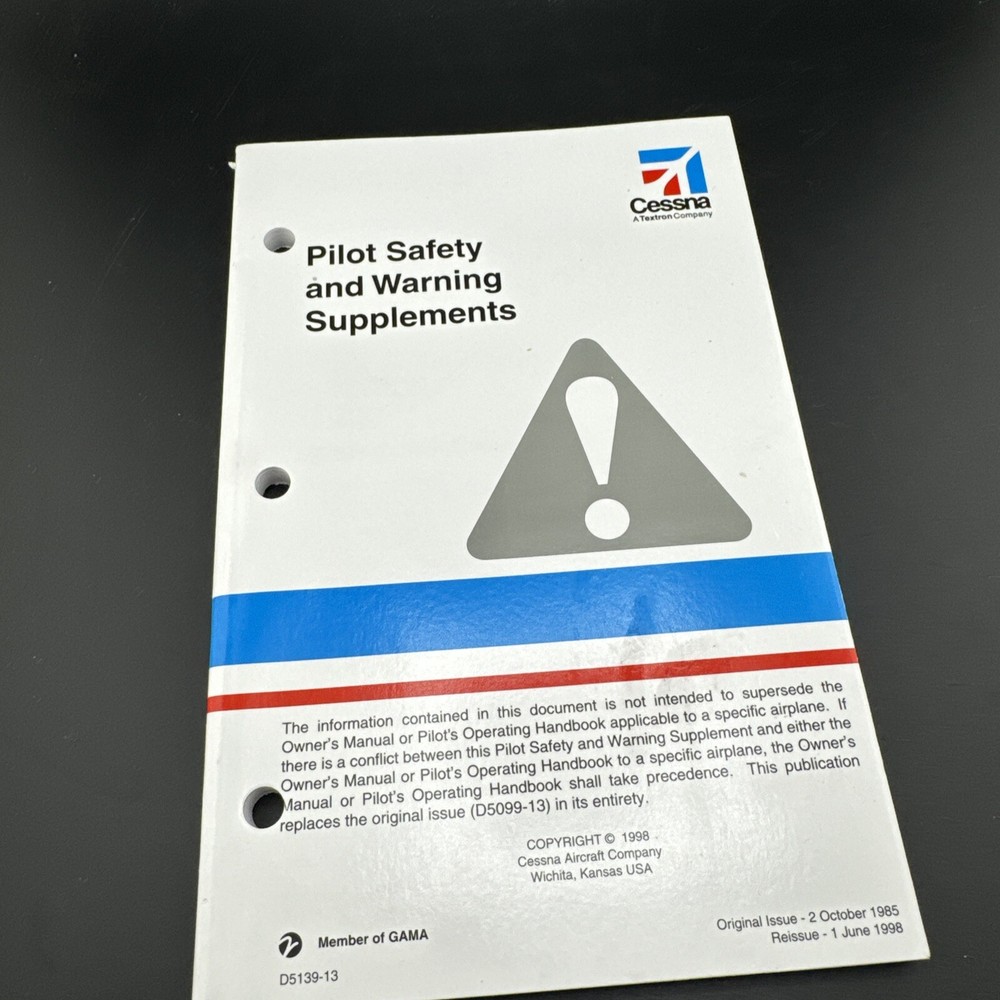 Cessna Pilot Safety And Warning Supplements