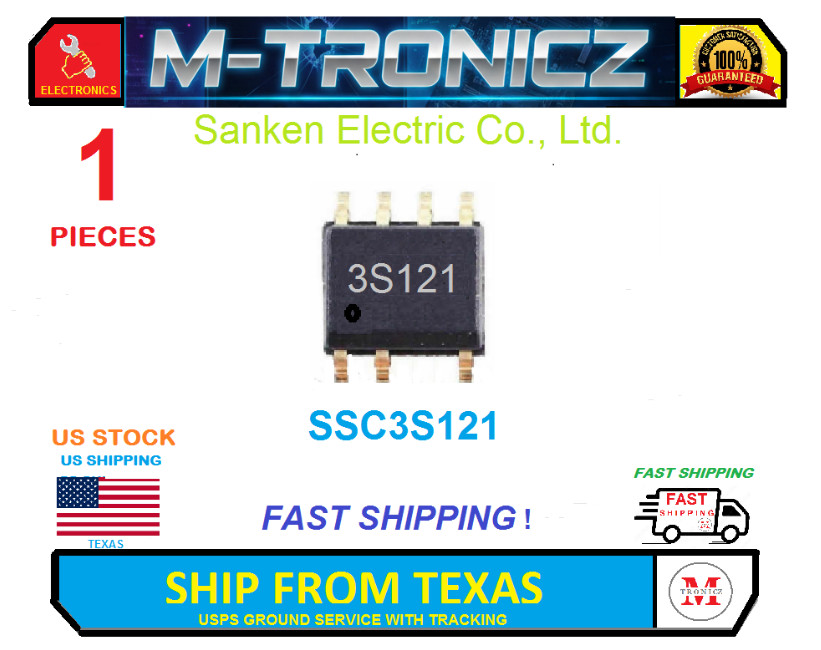 3S121   ORIGINAL  SANKEN   IC  SOP-7   SSC3S121    SHIPS FROM TEXAS