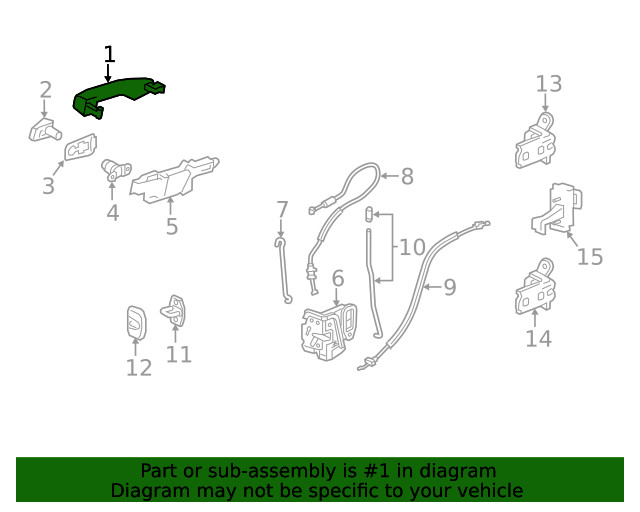 Genuine GM Handle Outside 13534905