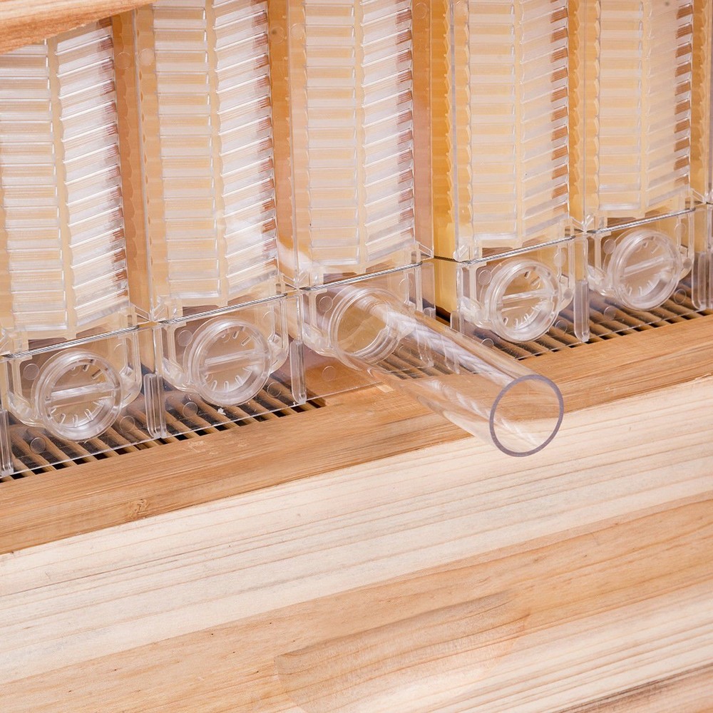 Cedar Wood Beekeeping Beehive Complete Bee Set with 7 Auto Honey Comb Frames New