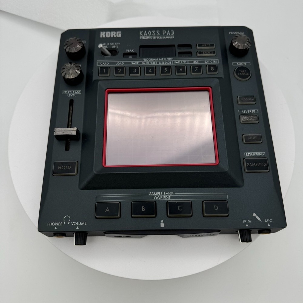 KORG KAOSS PAD KP3 KP-3 Dynamic Effect Sampler Sequencer w/Accessories Working