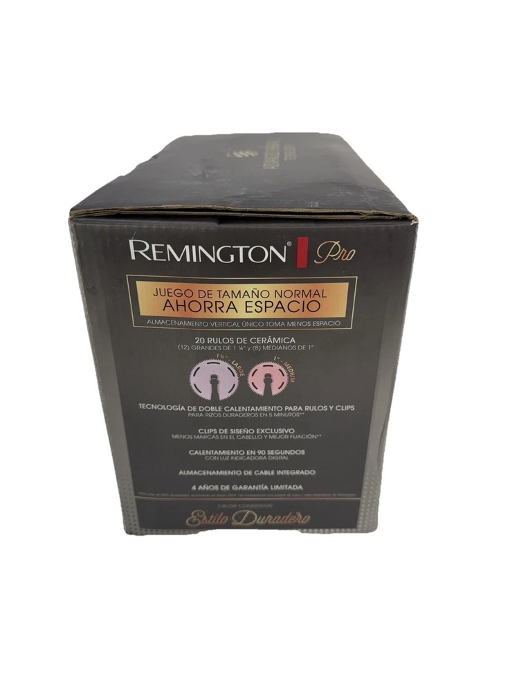 Remington Pro Space-Saving Heated Hair Roller Set – Full Size – Open Box