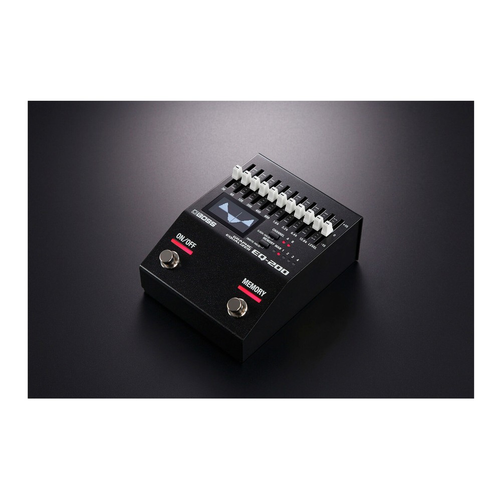 BOSS EQ-200 Dual 10-Band EQs Visual EQ Display Real-Time Control Equalizer Pedal