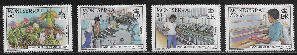 Montserrat Scott #'s 569 - 572a MNH