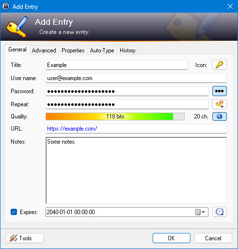 KeePass Password Safe - Password Manager - on LIVE DVD