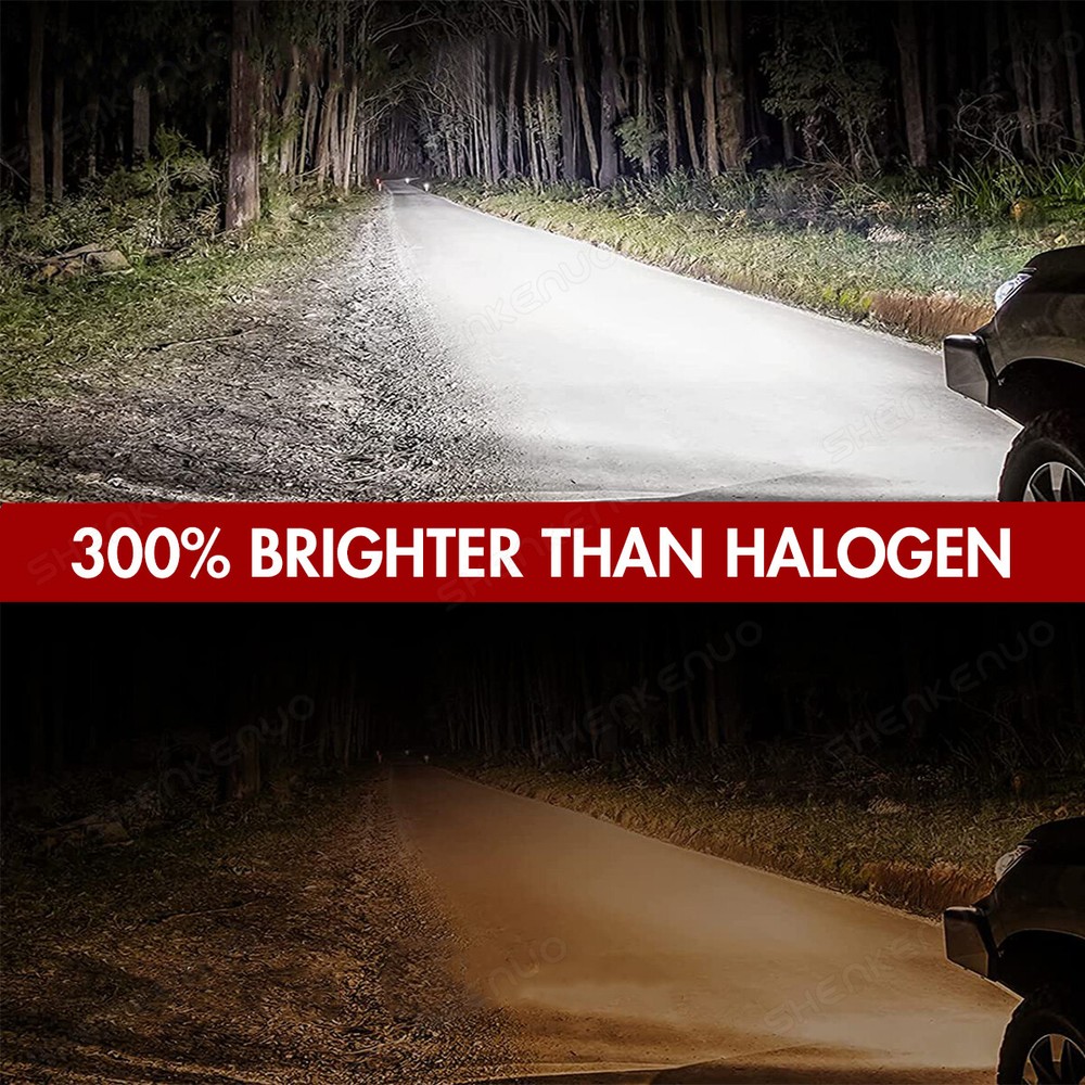 4X LED Headlight Bulbs Hi/Lo Beam For Honda Accord 2006-2012 Sedan 4-Door 6000K