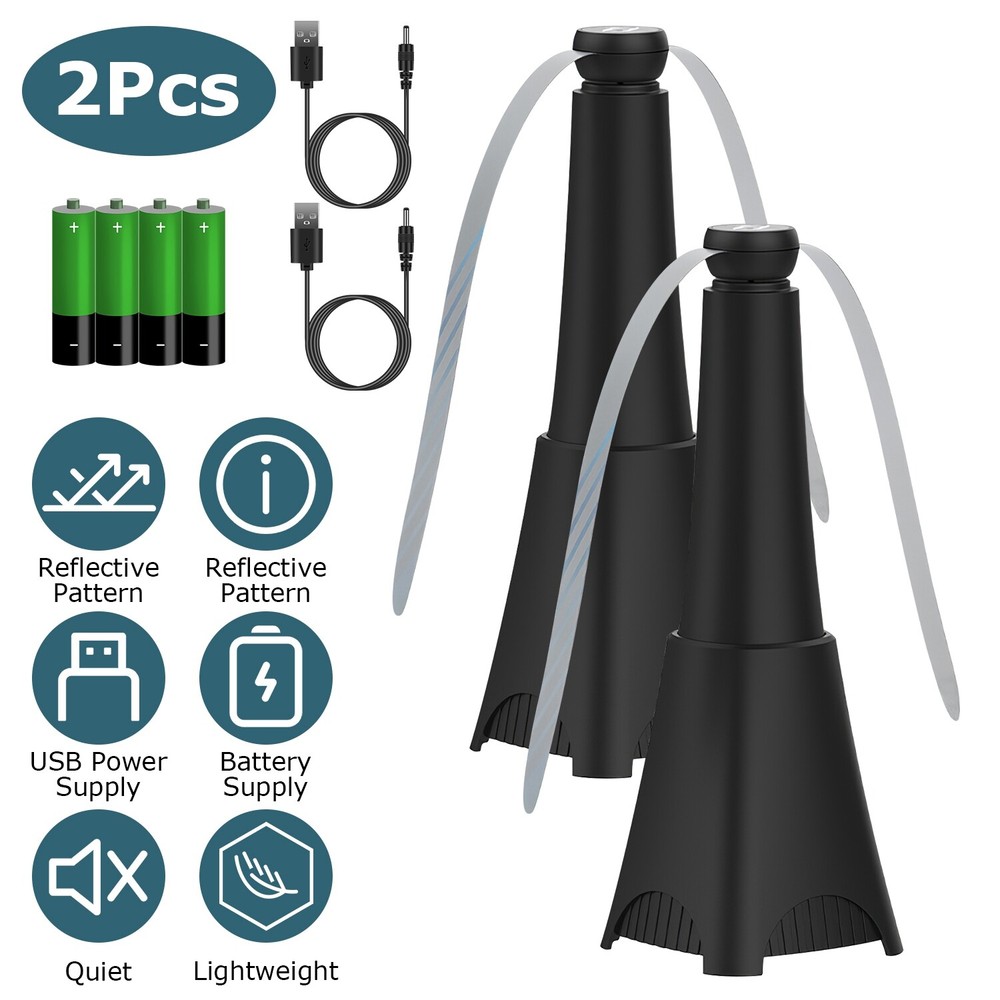 2PCS Rechargeable Fly Repellent Fans for Fly & Insect Bug Fan Table Top