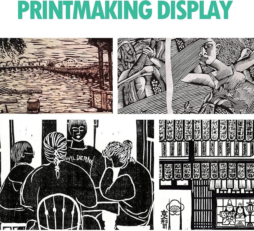 2 Pack Rubber Roller Brayer for Crafting - Ink Roller Tool for Printmaking, G...