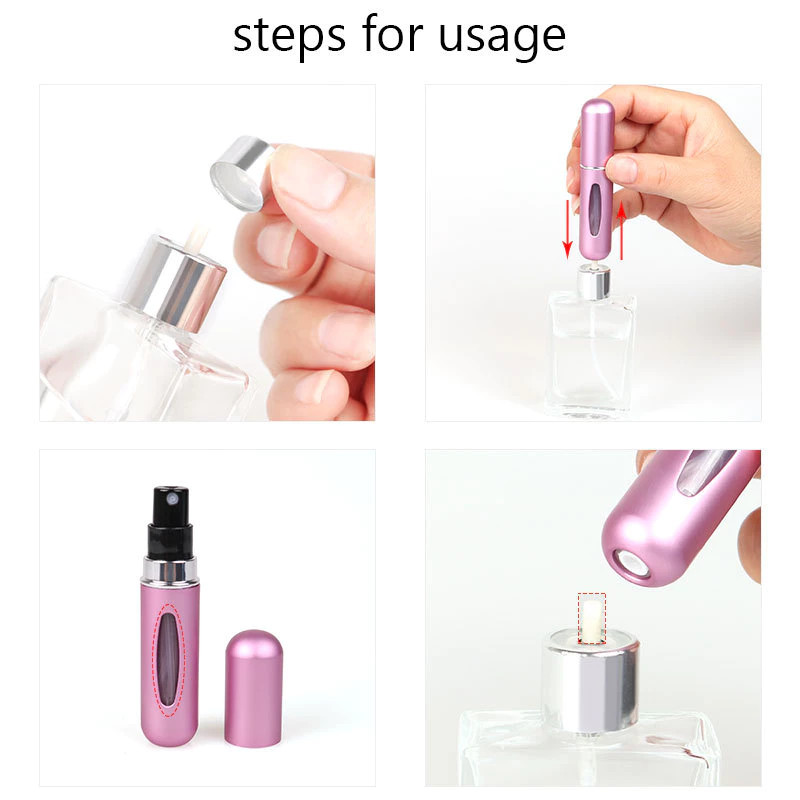 Atomizer Sprayer 5ml Refillable Travel Bottles