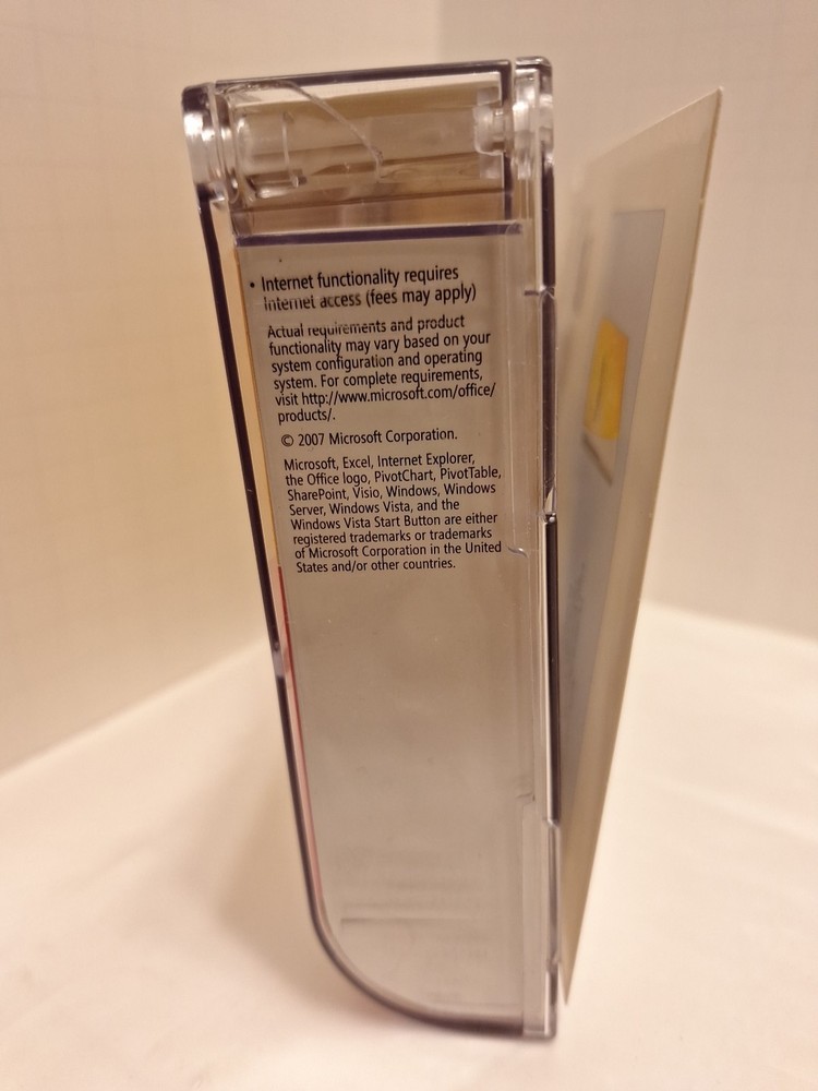 Genuine Microsoft Office Project Standard 2007 Academic Read Desc See Pics