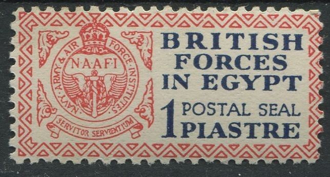 BRITISH FORCES IN EGYPT 1932 POSTAL SEAL A1 MINT