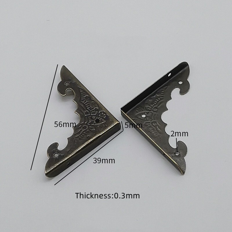 Corner Decorative Protectors Covers for Box, 20Pcs 39mm Bronze Tone