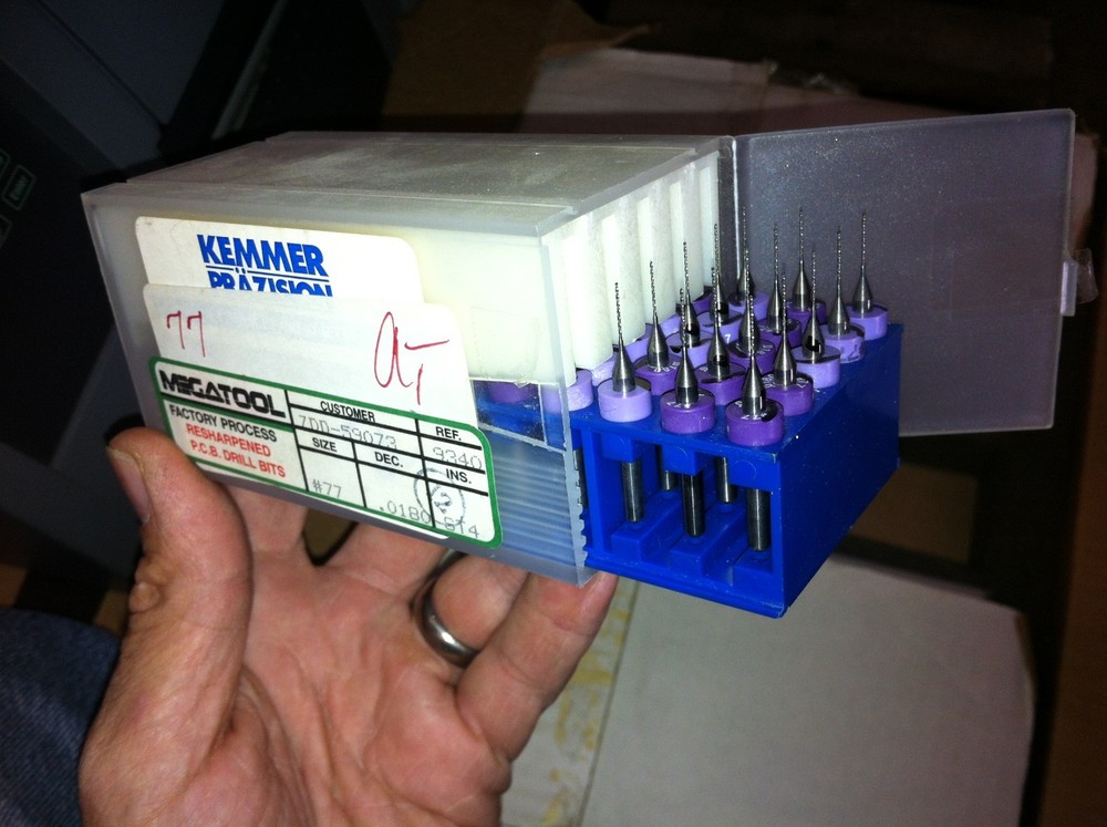 50 Micro Carbide PCB fab Drill Bits, resharpened #77, 2400 available