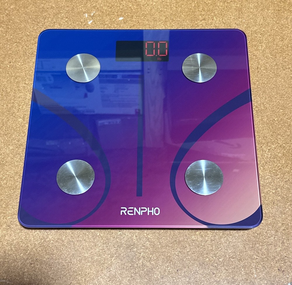 RENPHO Smart Scale Bluetooth Body Composition BMI Bathroom Scale Red Gradient