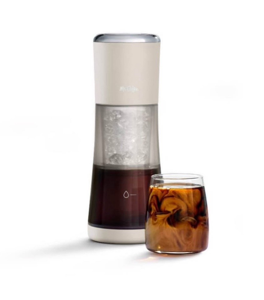 Mr. Coffee Cold Brew Coffee Maker White One-touch Operation Matte Plastic