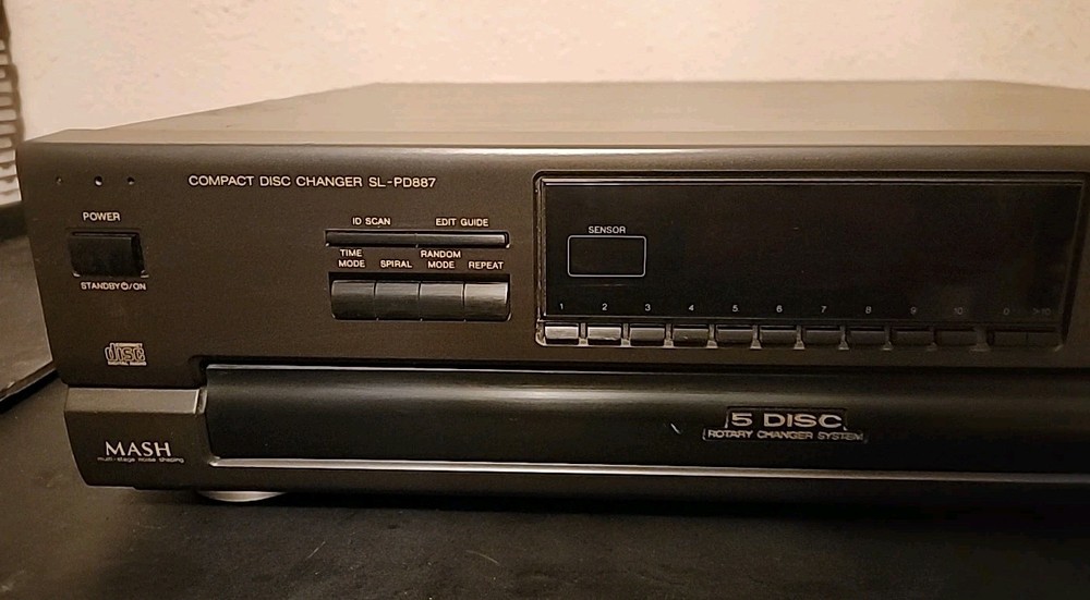Technics SL-PD887 5-Disc CD Changer Player MASH Vintage TESTED