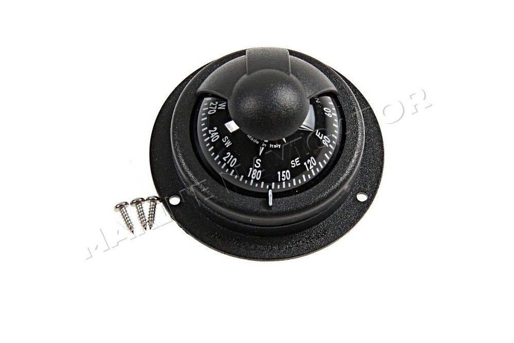 RIVIERA Comet Boat Marine Compass 2" Black Surface Mount