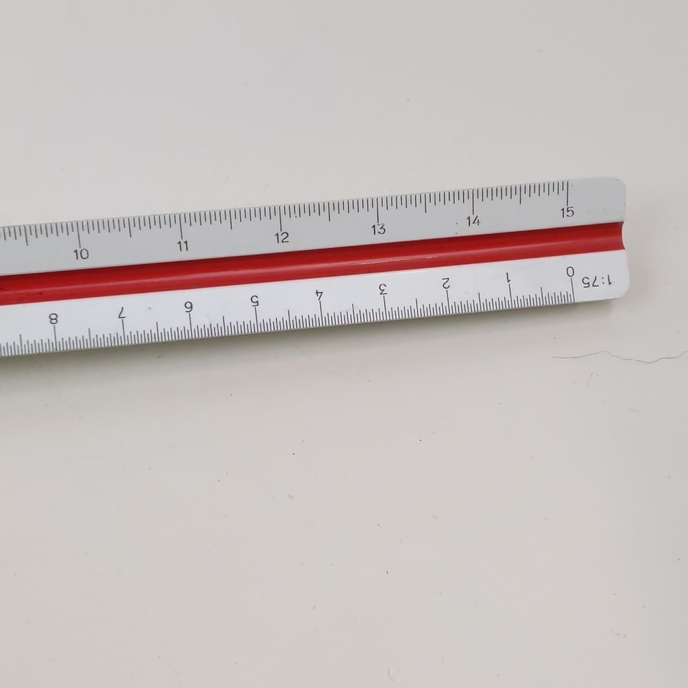 Fullerton 3725 Triangular Scale Ruler Made in Germany Architect Drafting
