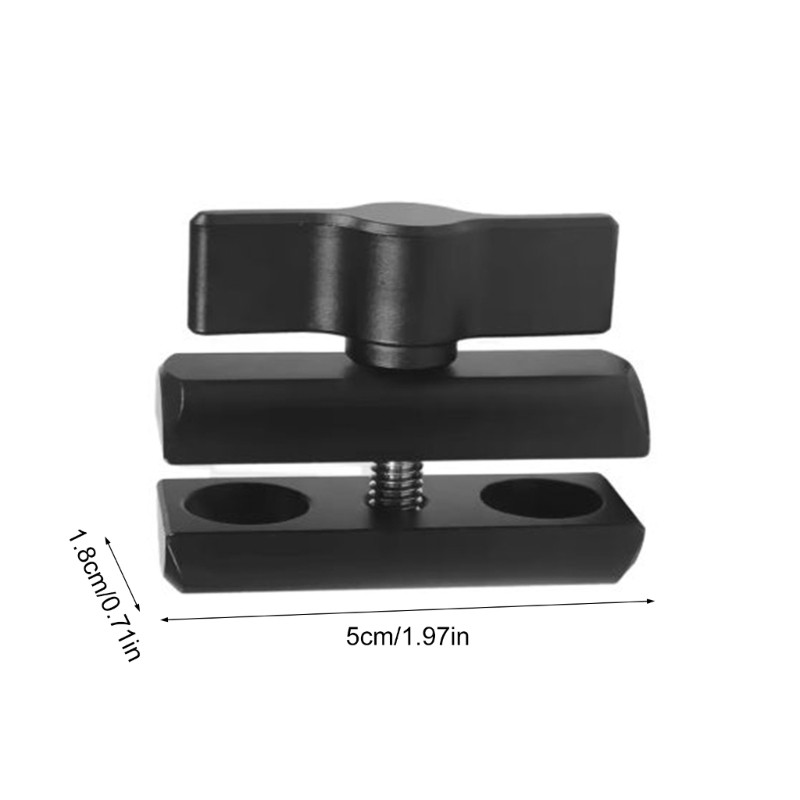 Adjustable 17mm Ballhead Double Socket Arm for Enhances Camera Stability