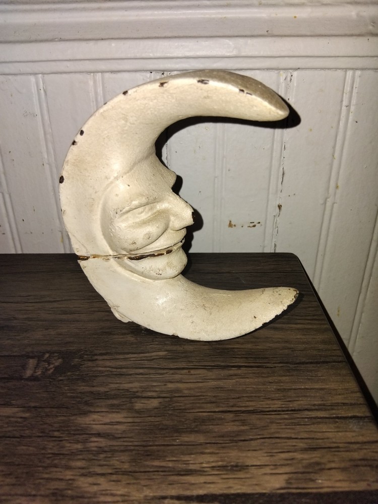 Cast Iron "Man On The Moon" Nutcracker 5.25in