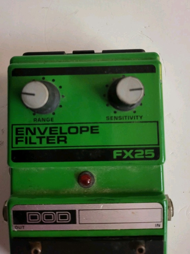 DOD Digitech FX25 Envelope Filter Wah Kermit Green Guitar Effect Pedal