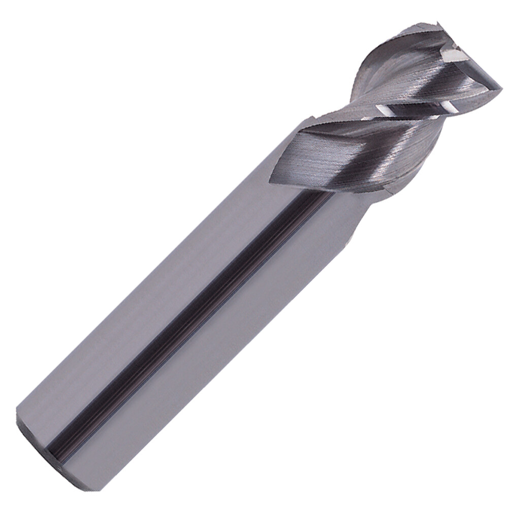 1" 3FL Square Carbide End Mill, 1.25"LOC, 3"OAL, Bright