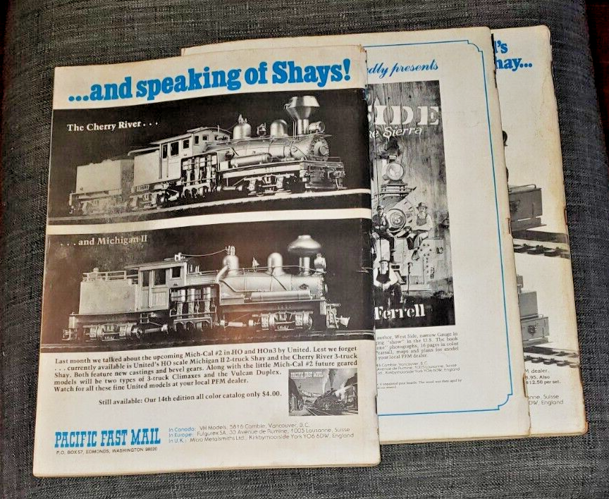 3 MODEL RAILROADER Magazines Oct, Nov, Dec 1979 Command Control System