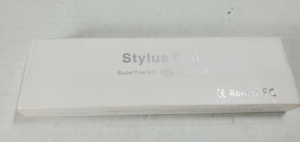 Stylus Pen Superfine Nib Active Capactive White A6 NEW