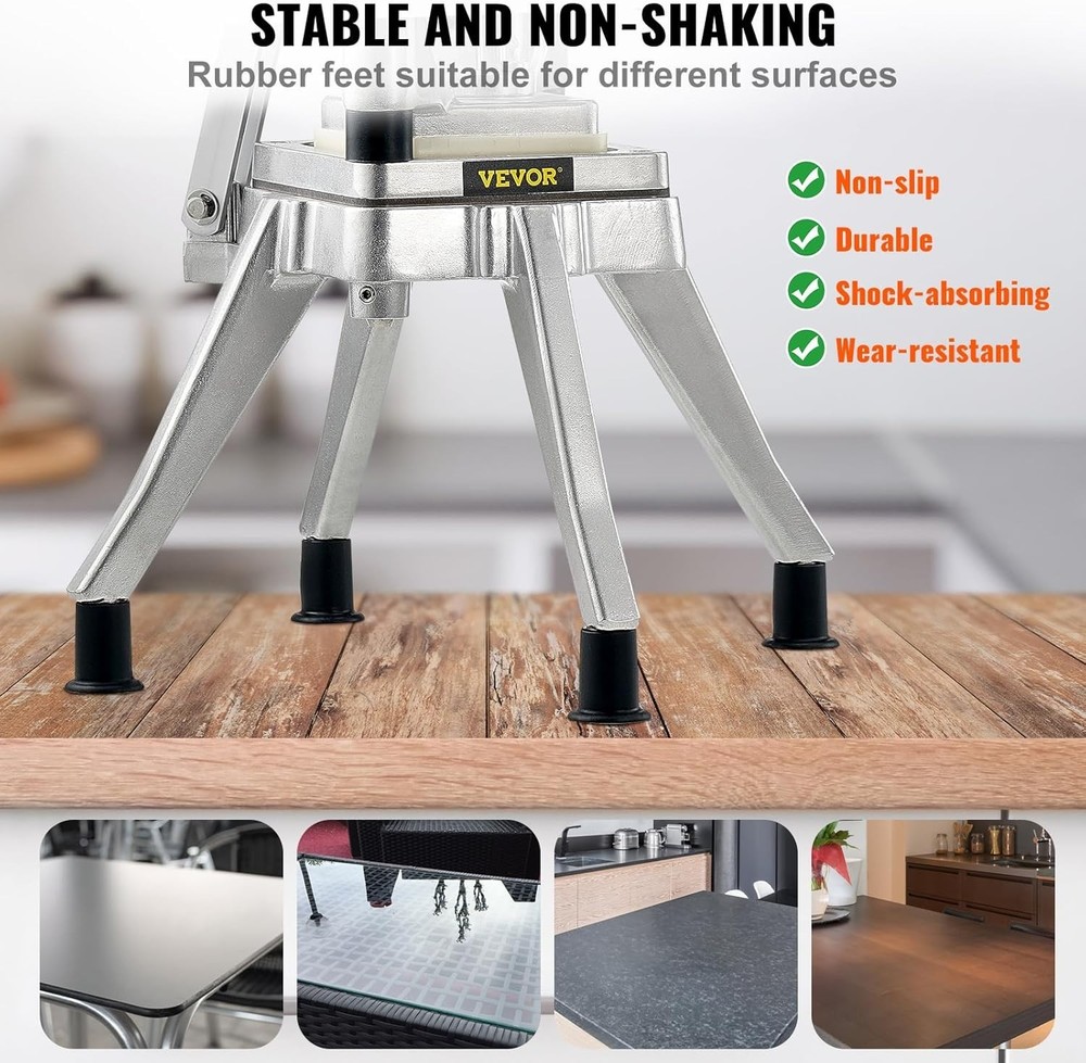 Compact Vegetable Chopper with Ergonomic Handle – 4 Blades for Versatile Use