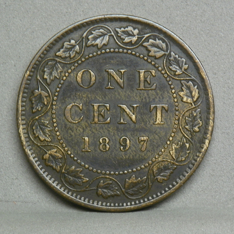 CANADA 1897 LARGE CENT, KM.7, XF