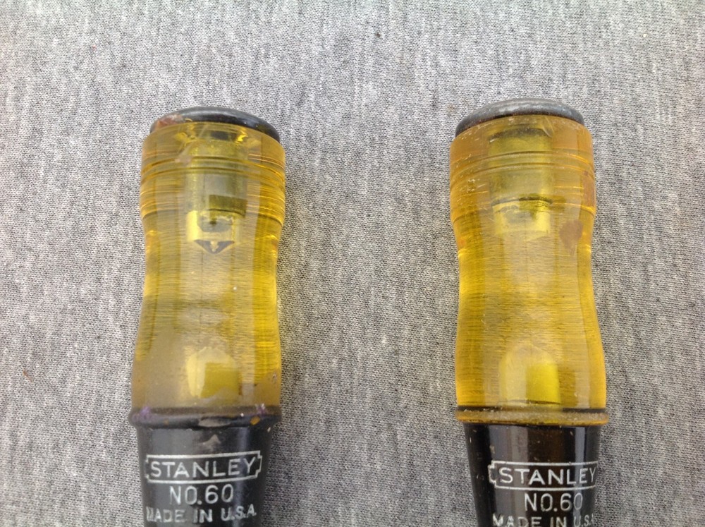2 Stanley Chisels Thin Blade No.60 1/4" in Original Box