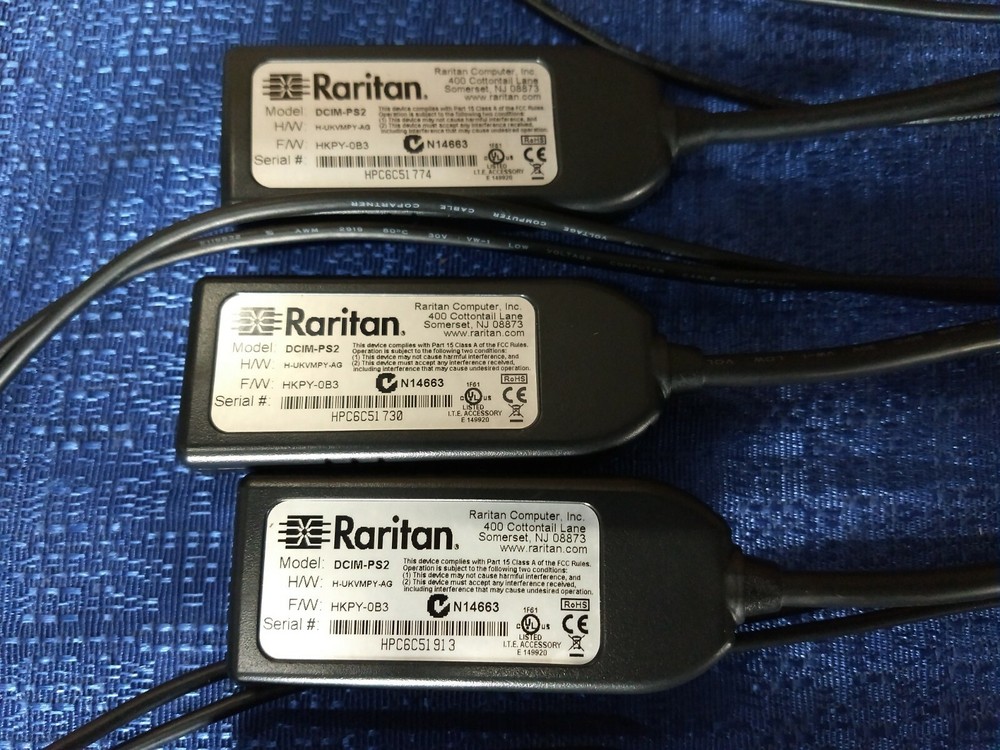 Lot of 8 Raritan DCIM-PS2 Computer Interface Modules