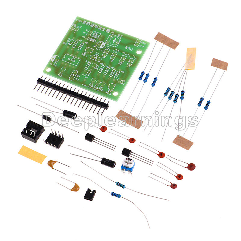 DIY Kits Multi-Channel NE555 Waveform Generator Module Sine Triangle Square Wave