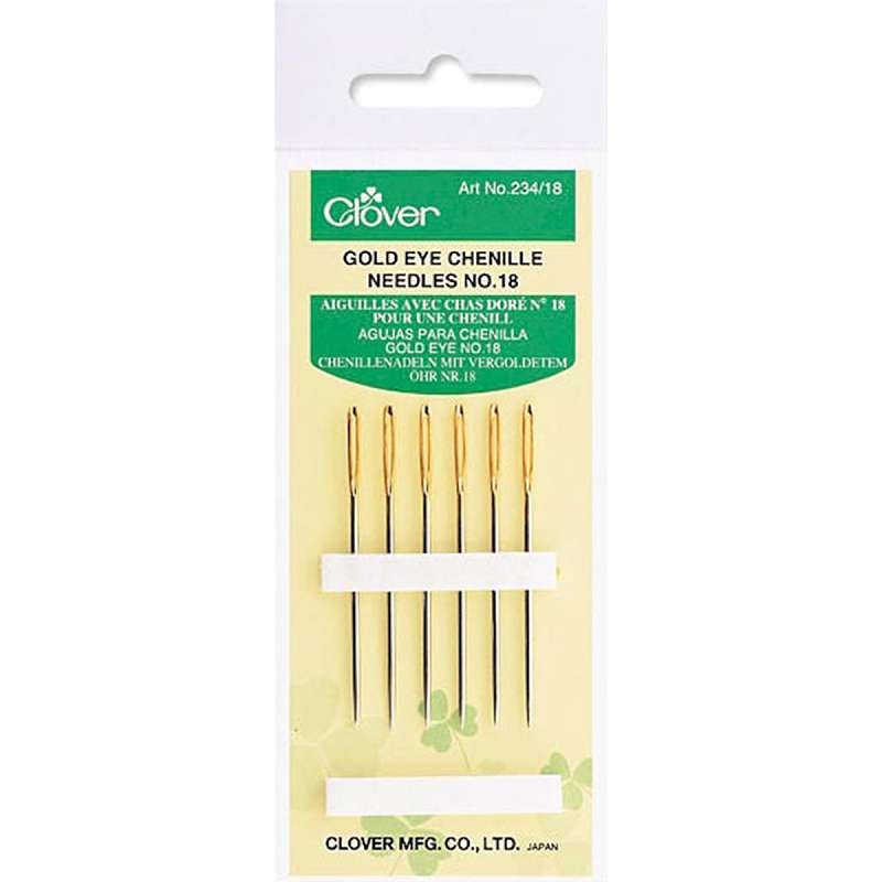 Gold Eye Chenille Needles Size 18 6/Pkg