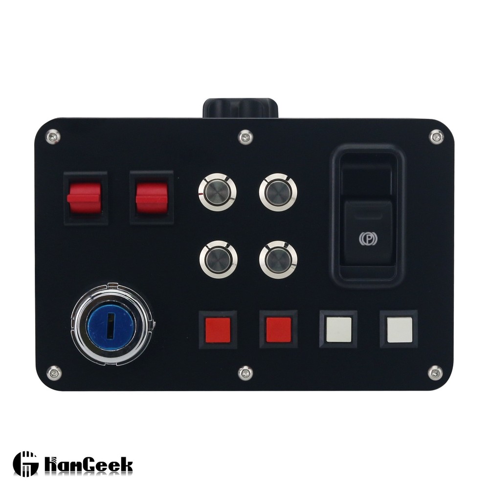 Racing Game Simulation Central Control Box w/ PETG Shell Support USB Plug & Play