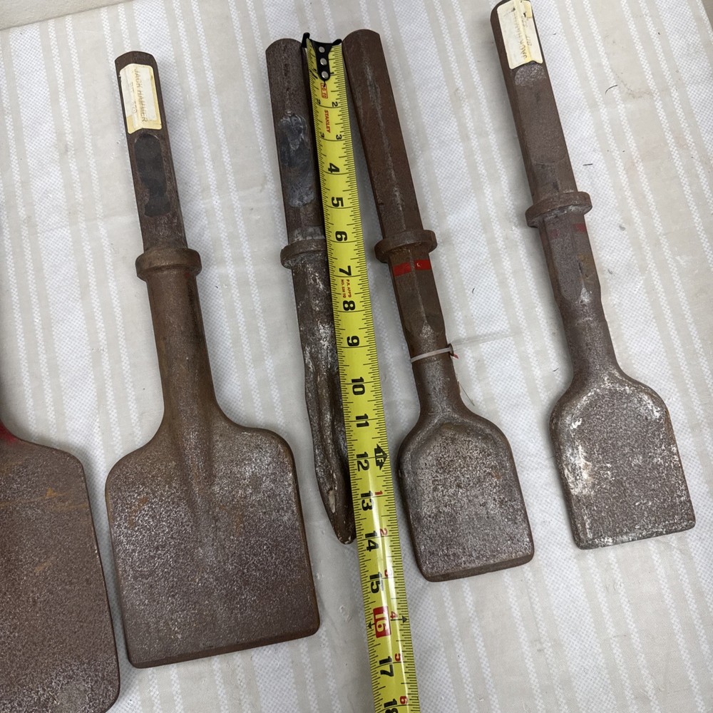 Jack Hammer Chisel Bit set lot of 5