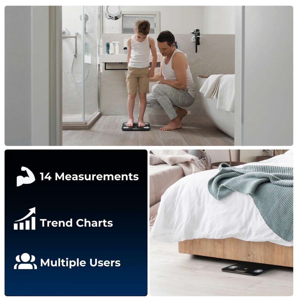 COUNTO Smart Scale- Digital Scale Measuring Body Parameters| Smart Bluetooth Bod