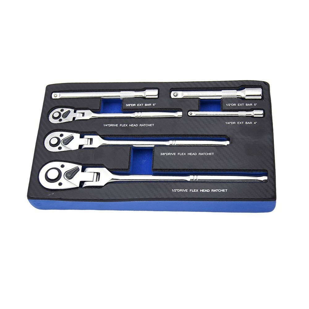 Extra Leverage For Hard-to-Reach Areas 72 Tooth Ratchet Ergonomic Handle