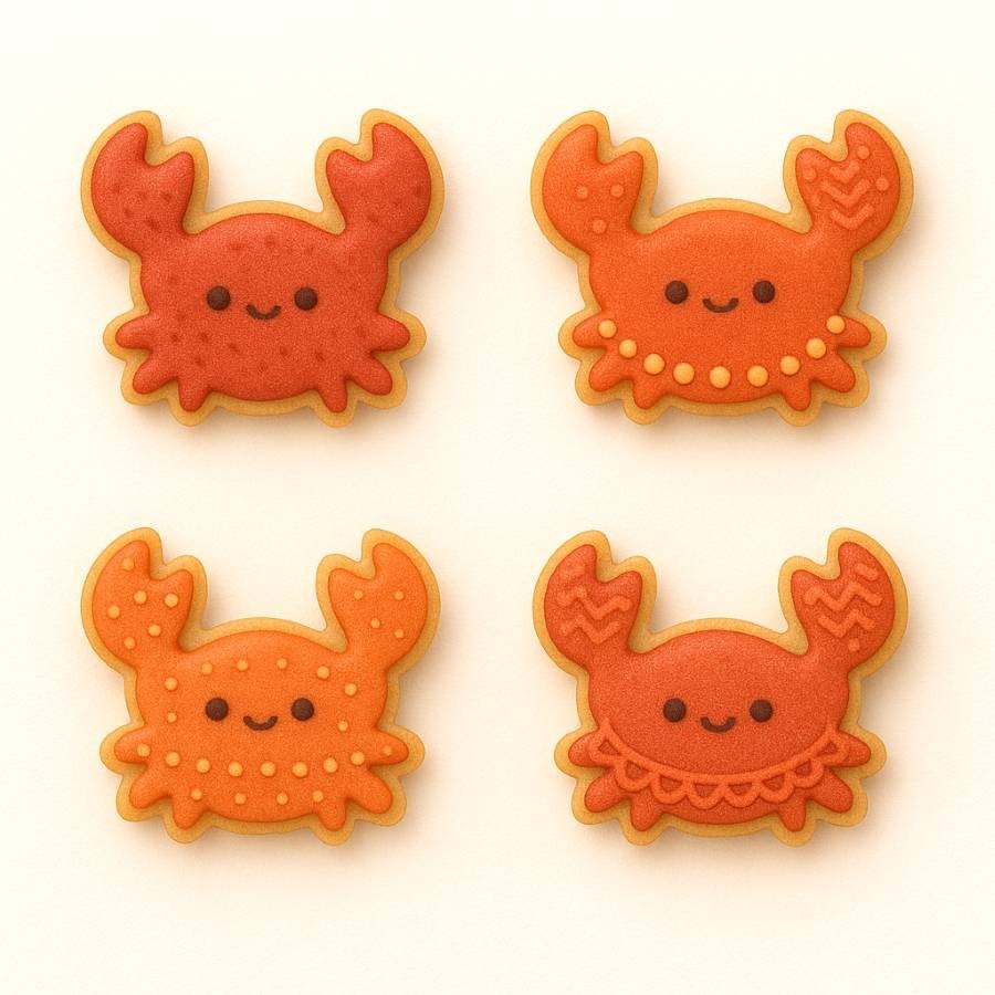 Mini Crab 2.5'' Cookie Cutter Metal