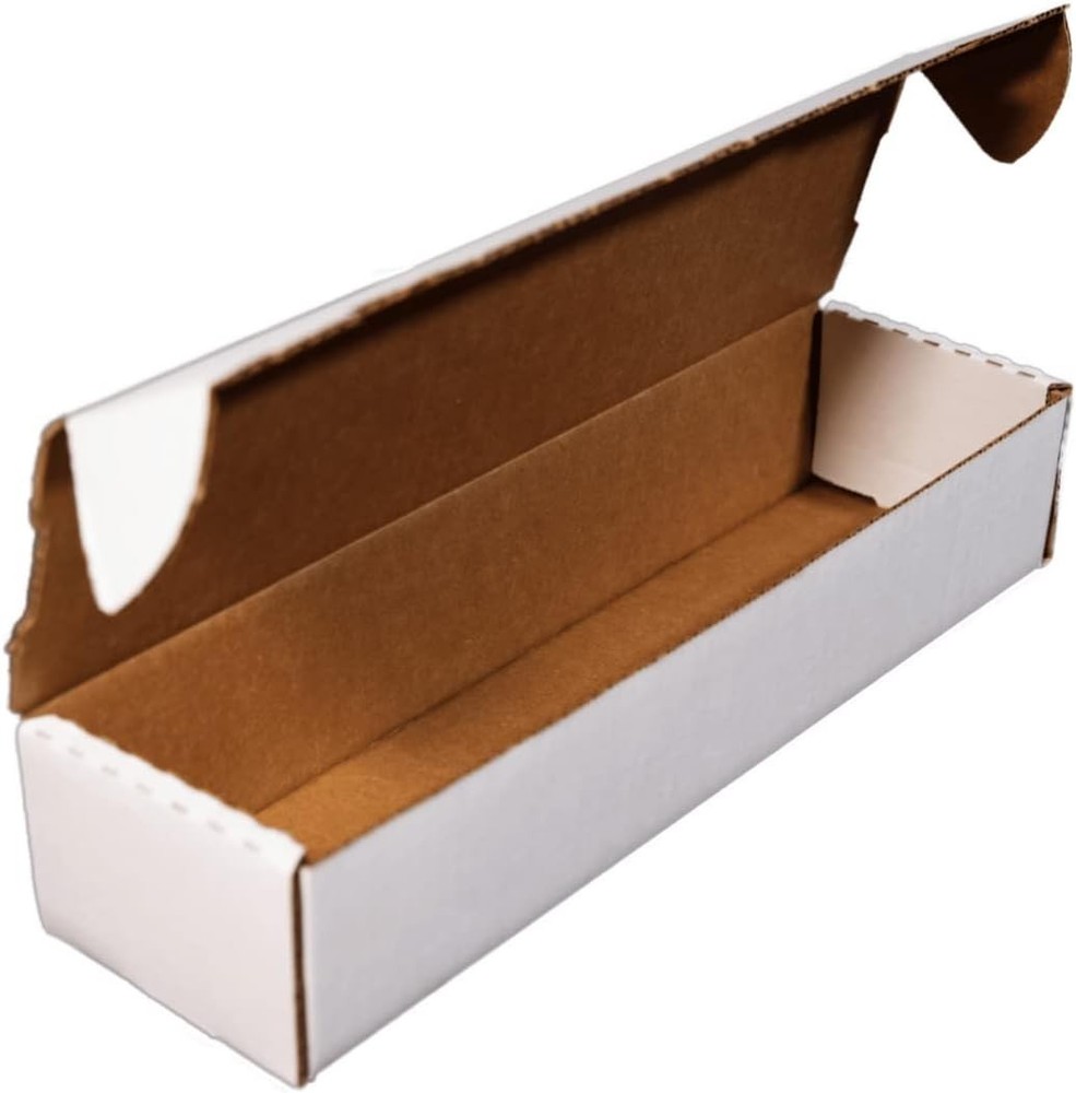 Elegant White 3-Pack Trading Card Storage Boxes - Effortless Assembly & Stacking