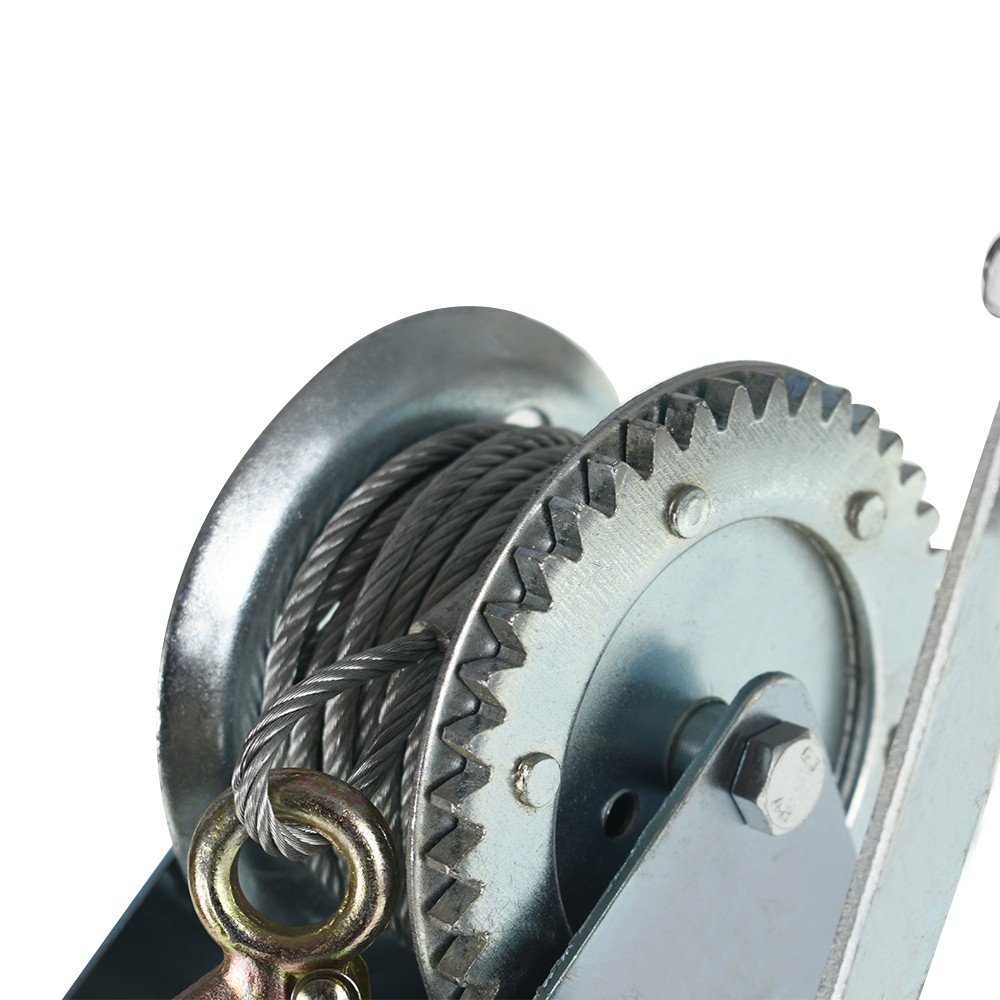 Adjustable Two-Way Hand Winch Boat Winch 1500 Lbs With 10m (32FT) Cable Winch