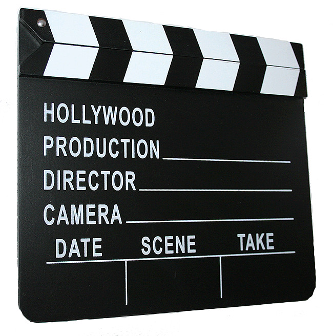 Film Director's Slateboard Clapper Clapboard Movie Prop