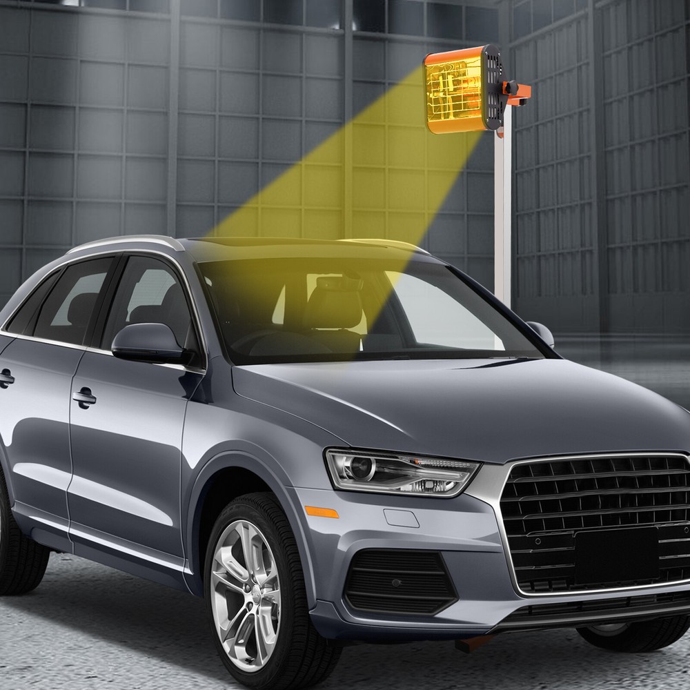 800W Infrared Paint Curing Lamp with Adjustable Height & Timer