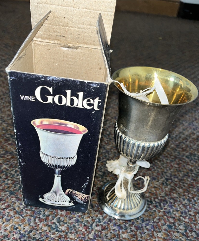 LEONARD SILVER MFG SILVERPLATE WINE 🍷 GOBLET #920