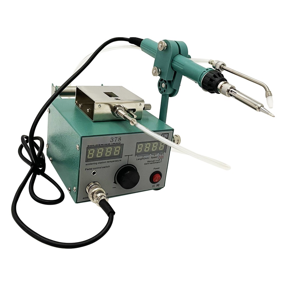 Semi-automatic Feeding Tin Spot Welding Machine Soldering Table 110V 80W