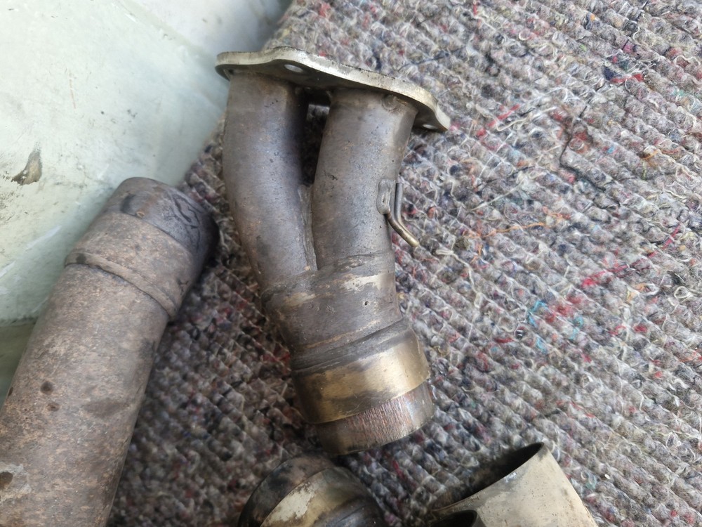 2000 DUCATI 748 EXHAUST HEADERS DOWNPIPES SYSTEM
