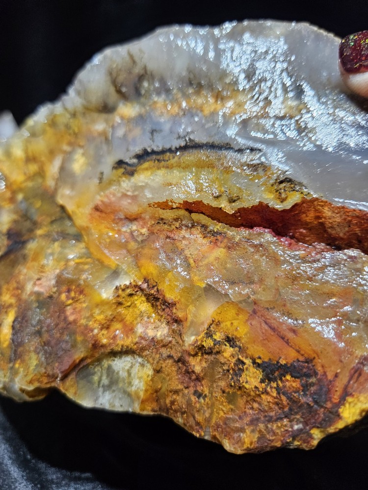 Plume Agate Multicolored Specimen Natural Form (6lbs 11oz)