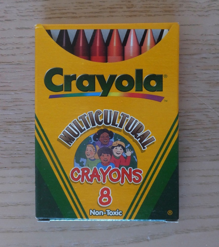 Crayola Multicultural Crayons, 8 CT Pack, New, 2000.