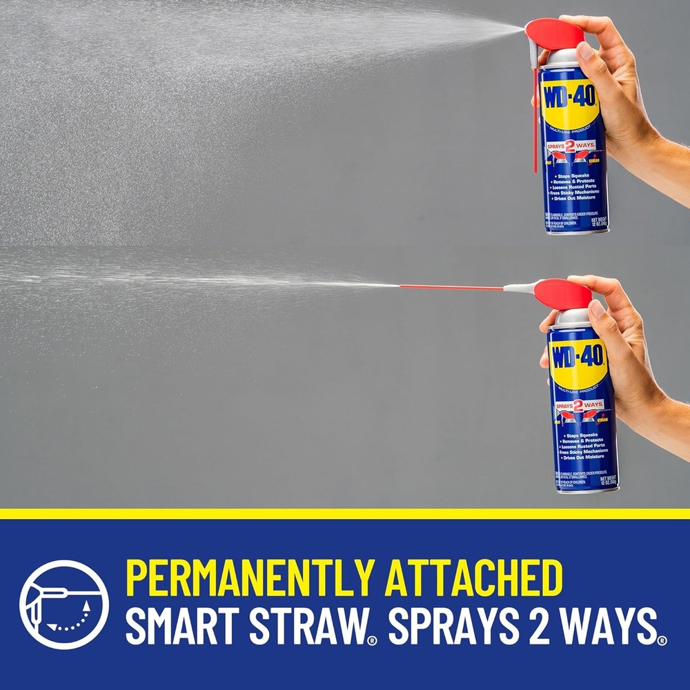Multi Use Lubricant Spray Smart Straw Dual Spray Rust Protection Cleaner Pack
