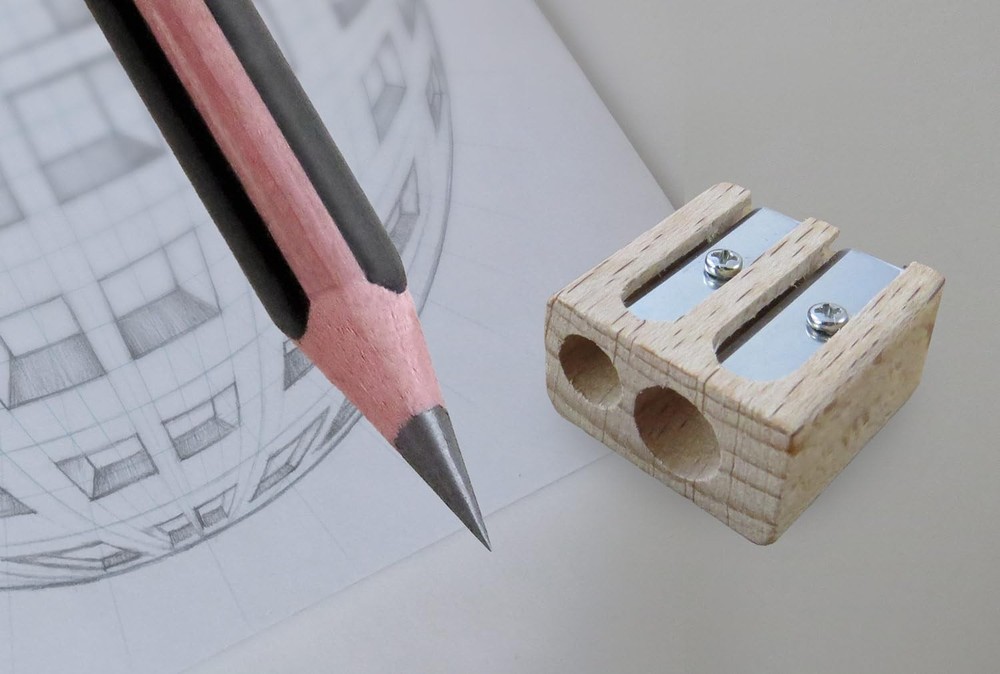 Koala Tools | Double Pencil Sharpener (Small & Large Hole) - for Regular Wood